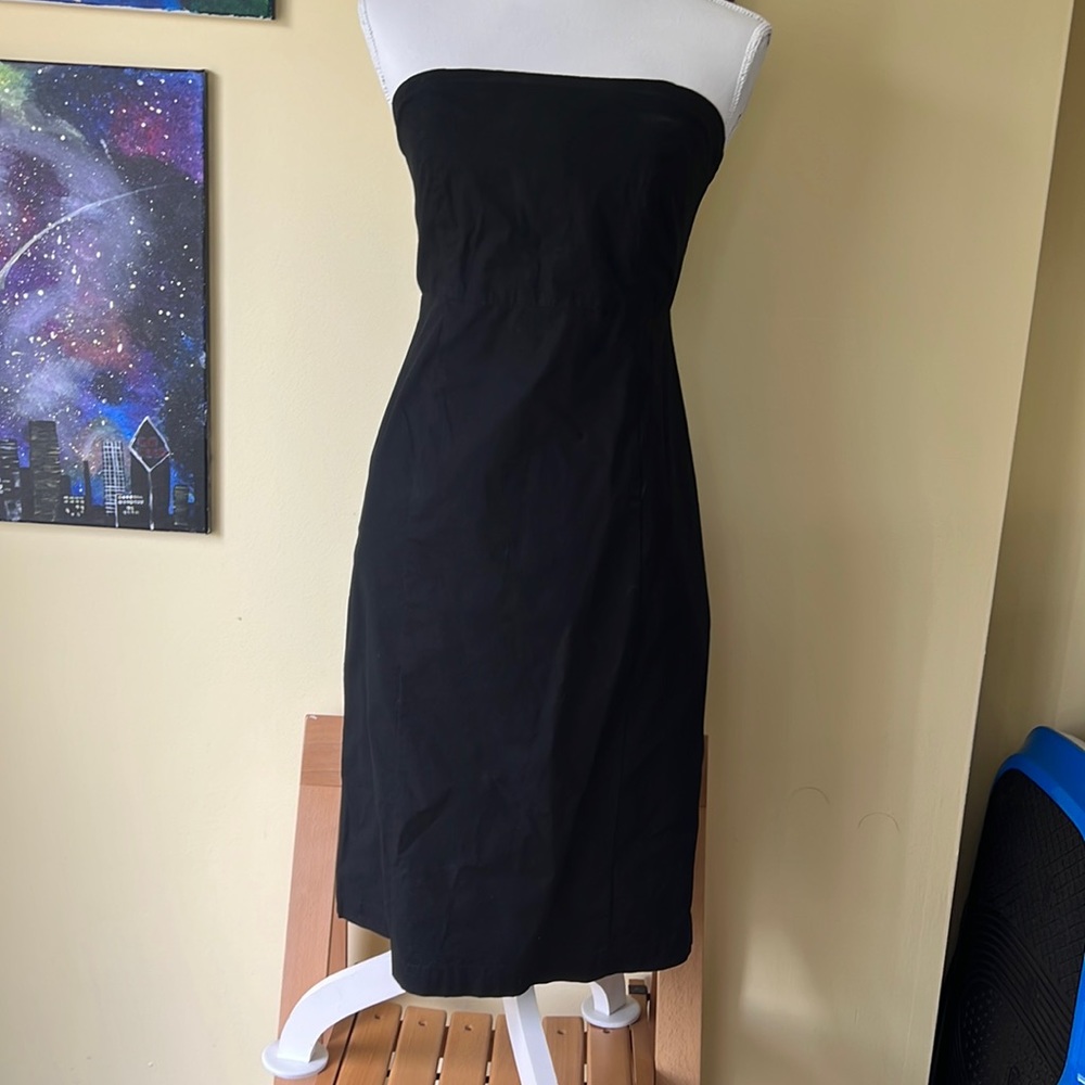GAP Factory Store black strapless dress
